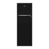 beko-refrigerator-340-liters-no-frost-2-doors-top-freezer-black-color-model-rdne340k22b-angle1