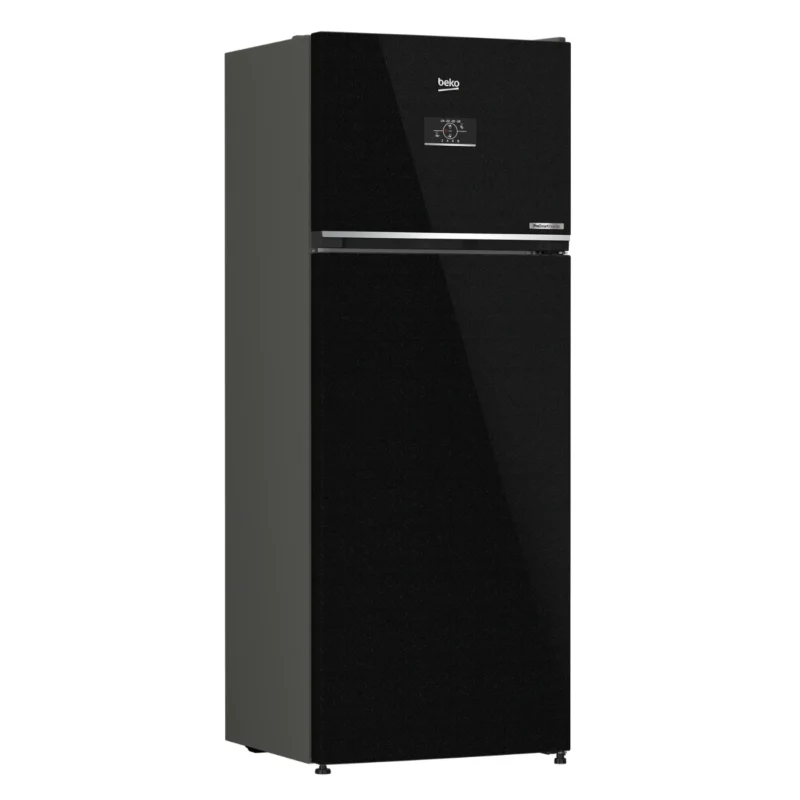 beko-refrigerator-400-liters-no-frost-2-doors-top-freezer-black-color-model-rdne420k02dxitegb-angle2