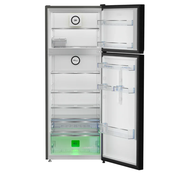 beko-refrigerator-400-liters-no-frost-2-doors-top-freezer-black-color-model-rdne420k02dxitegb-angle6