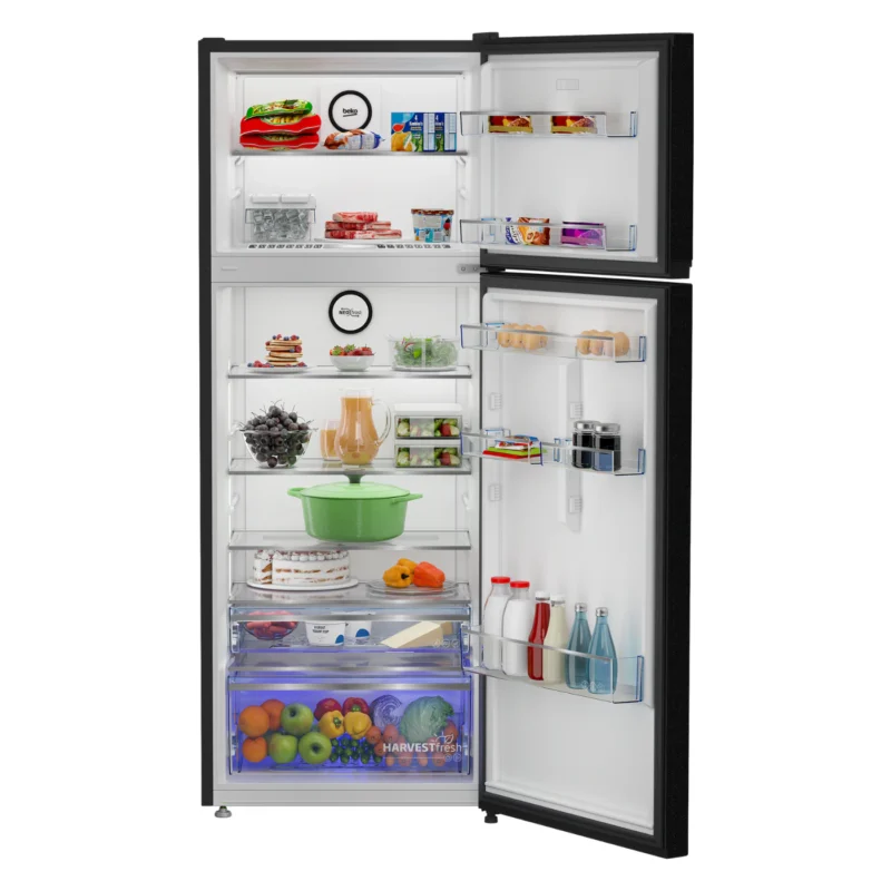 beko-refrigerator-445-liters-no-frost-2-doors-top-freezer-black-model-rdne455m20xbidb-angle5