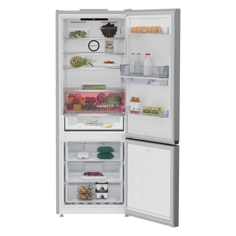 beko-refrigerator-561-liters-no-frost-2-doors-bottom-freezer-stainless-color-model-b5rcne565hxpe-angle4
