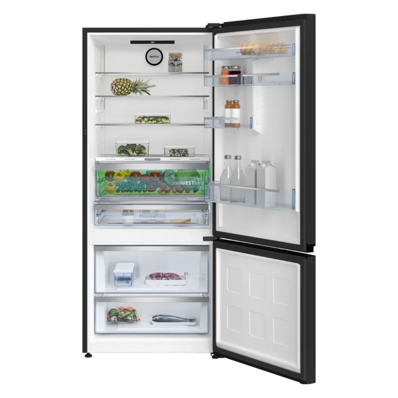 beko-refrigerator-590-liters-no-frost-2-doors-bottom-freezer-black-model-rcne590e35zb-angle5