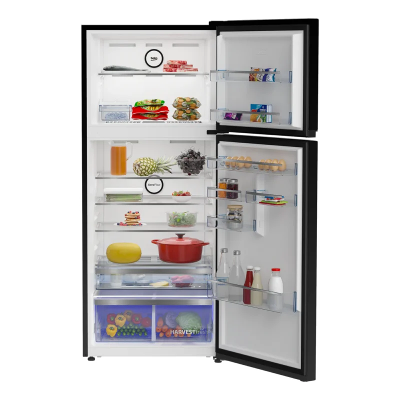 beko-refrigerator-590-liters-no-frost-2-doors-top-freezer-black-model-b3rdne590zb-angle5