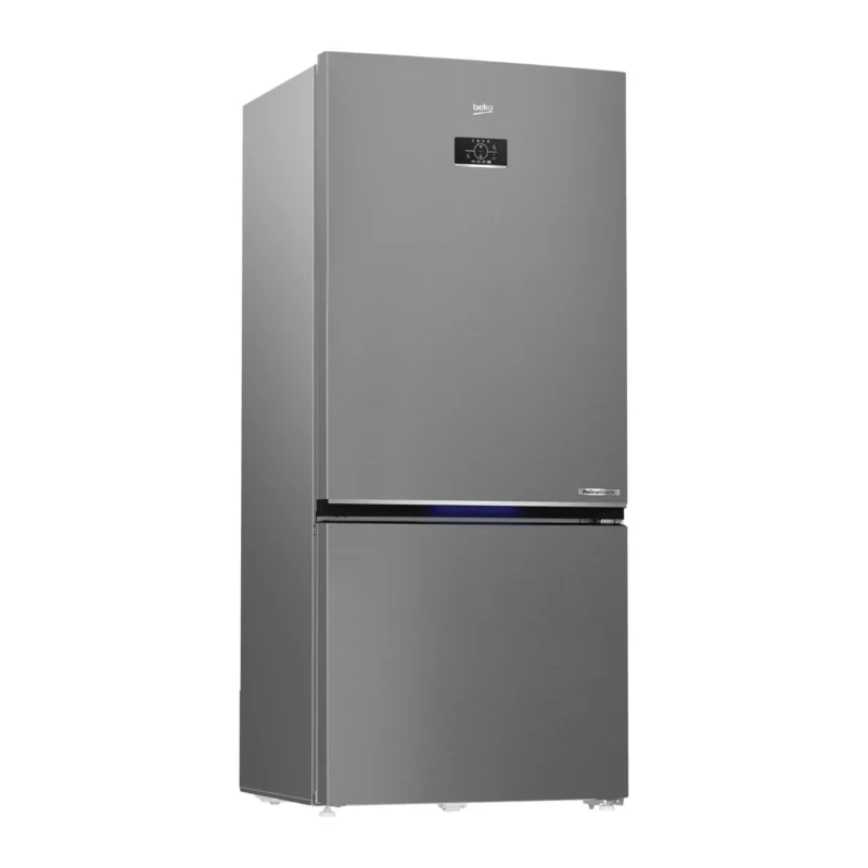 beko-refrigerator-646-liters-no-frost-2-doors-bottom-freezer-stainless-color-model-rcne690e20dzxp-angle2