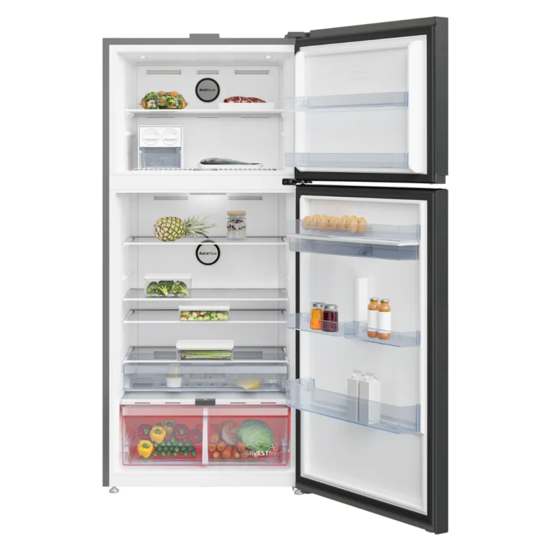 beko-refrigerator-650-liters-no-frost-2-doors-top-freezer-dark-inox-color-model-rdne650e60zxr-angle4