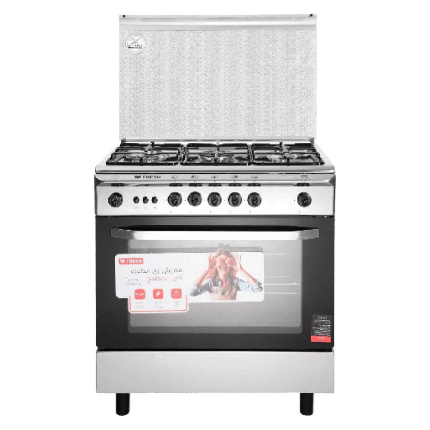 fresh-italiano-gas-cooker-5-burners-8055-elegant-design-and-italian-burners-angle1