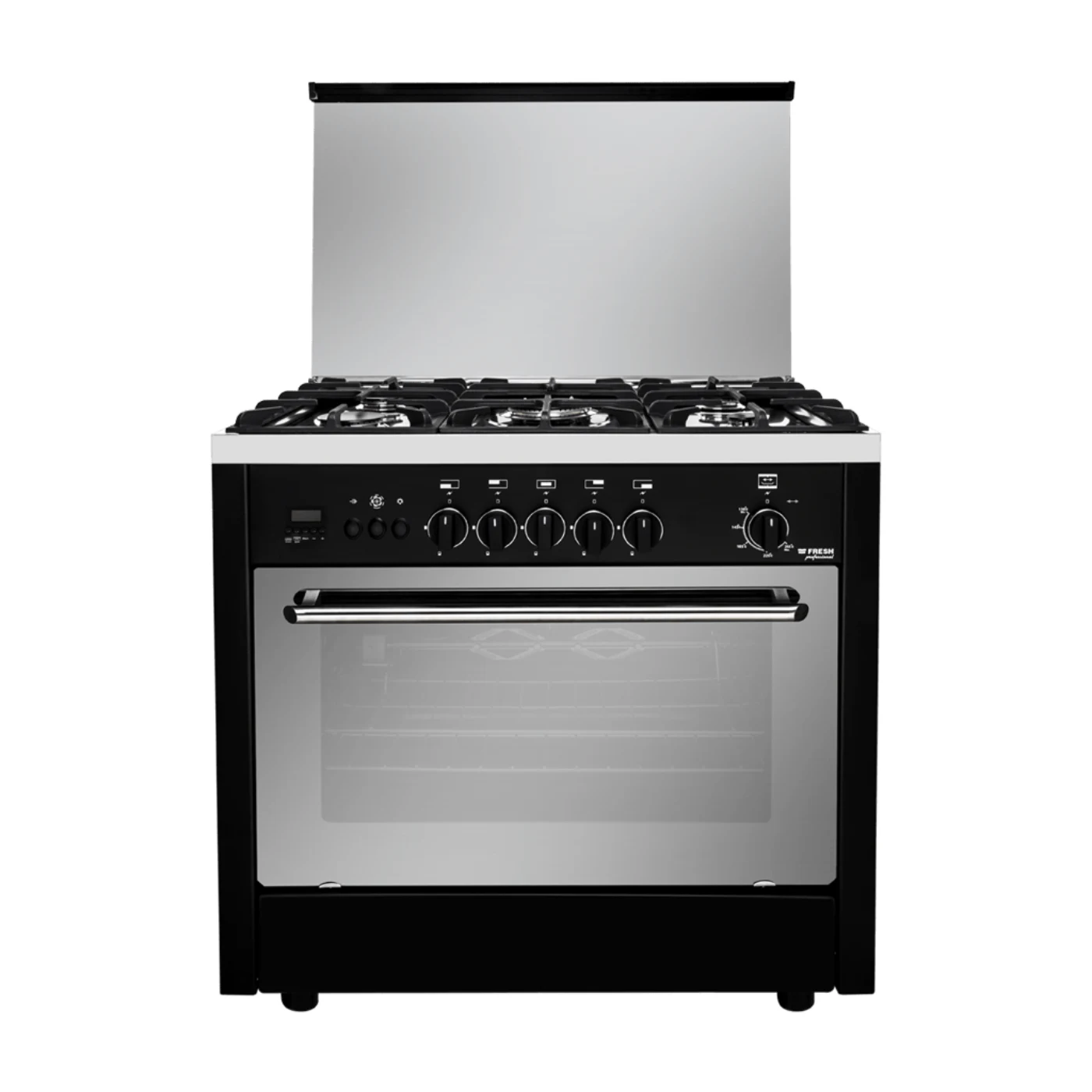 fresh-jumbo-gas-cooker-copper-fan-5-burners-9060-perfect-air-distribution-and-copper-burners-angle1