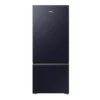 haier-refrigerator-431-liters-no-frost-2-doors-bottom-freezer-black-model-hrf-460bmbm-angle1