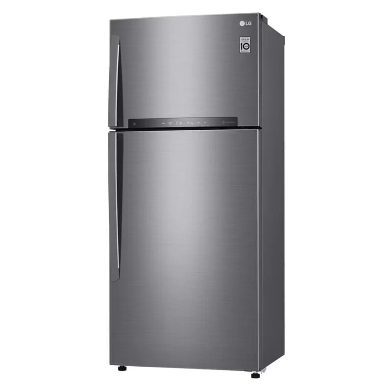 lg-refrigerator-506-liters-no-frost-2-doors-top-freezer-silver-model-gn-h722hfhl-angle2