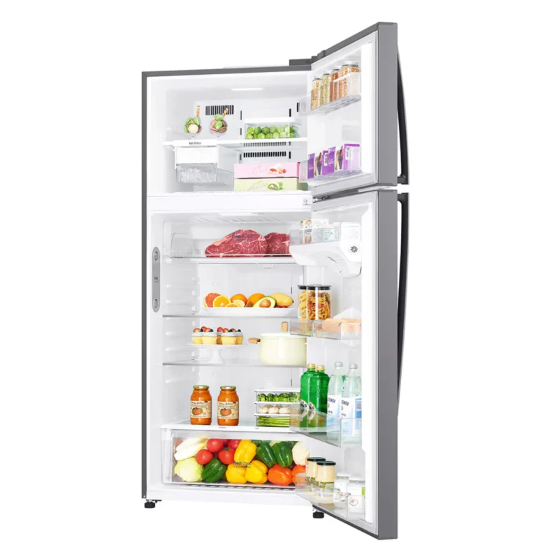 lg-refrigerator-506-liters-no-frost-2-doors-top-freezer-silver-model-gn-h722hfhl-angle5