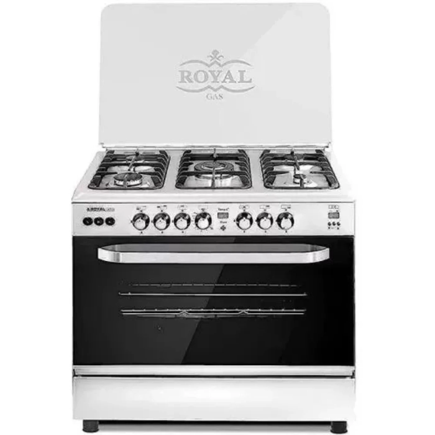 royal-gas-stove-5-burners-italian-chambers-and-two-screens-2010290-angle1 royal-gas-stove-5-burners-italian-chambers-and-two-screens-2010290-angle1