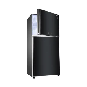 sharp-refrigerator-no-frost-396-litres-black-glass-color-sj-gv48gbk-angle3