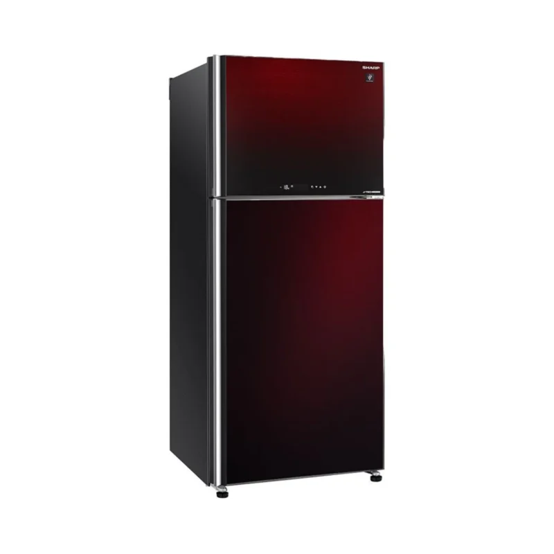 sharp-refrigerator-no-frost-396-litres-red-glass-color-sj-gv48grd-angle2