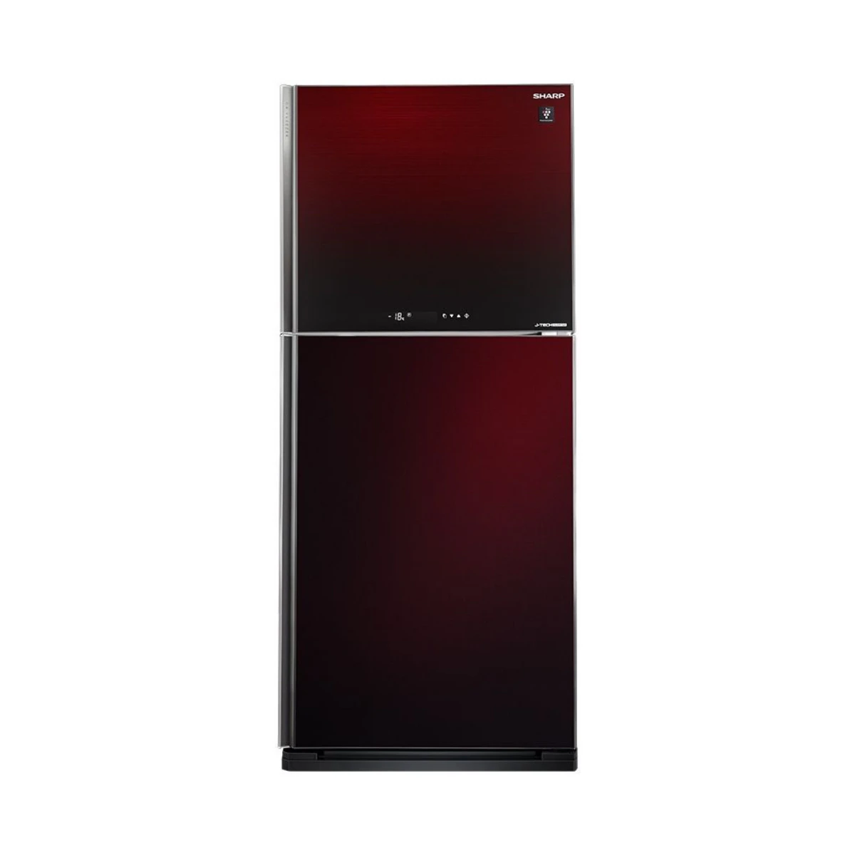sharp-refrigerator-no-frost-450-litres-red-glass-color-sj-gv58grd-angle1