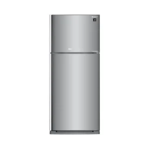 sharp-refrigerator-no-frost-450-litres-silver-glass-color-sj-gv58gsl-angle1