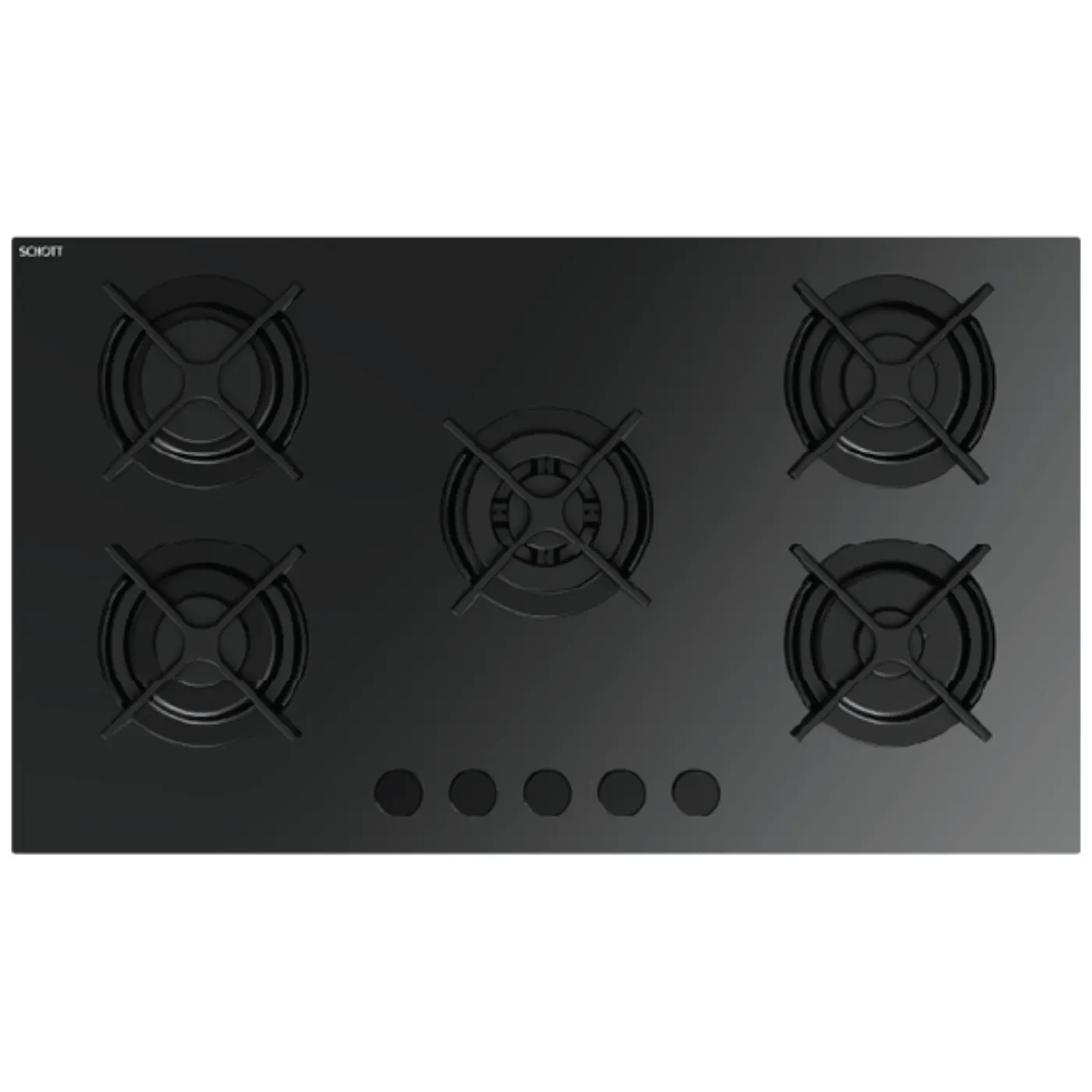 fresh-black-thermal-glass-built-in-cooker-hfr90cmgc1w-angle1