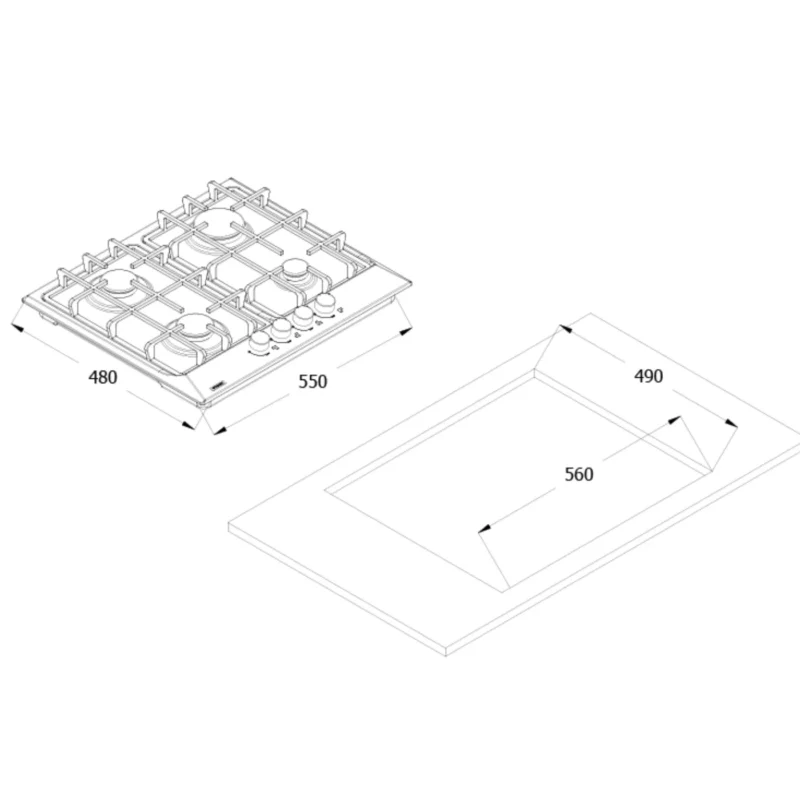 fresh-stainless-steel-built-in-cooker-hafr60cmsc1-angle2