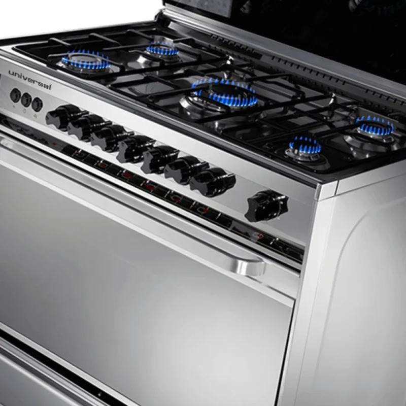 universal-gas-stove-5-stainless-burners-classic-design-and-oven-bulb-89053f-angle4