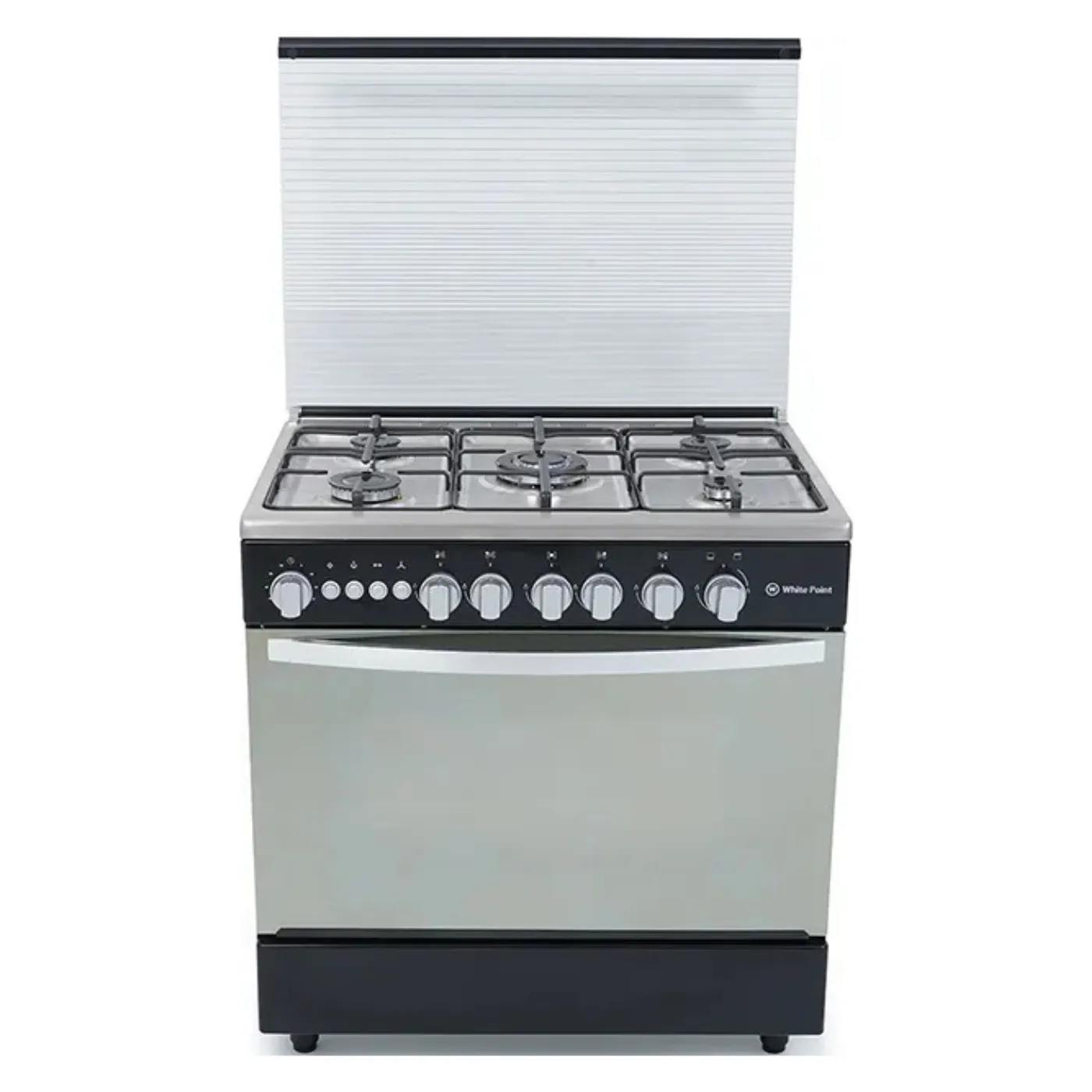 white-point-gas-cooker-5-burners-practical-performance-stainless-surface-wpgc8060bxtfsan-size-8060-warming-drawers-full-safety-angle1 white-point-gas-cooker-5-burners-practical-performance-stainless-surface-wpgc8060bxtfsan-size-8060-warming-drawers-full-safety-angle1