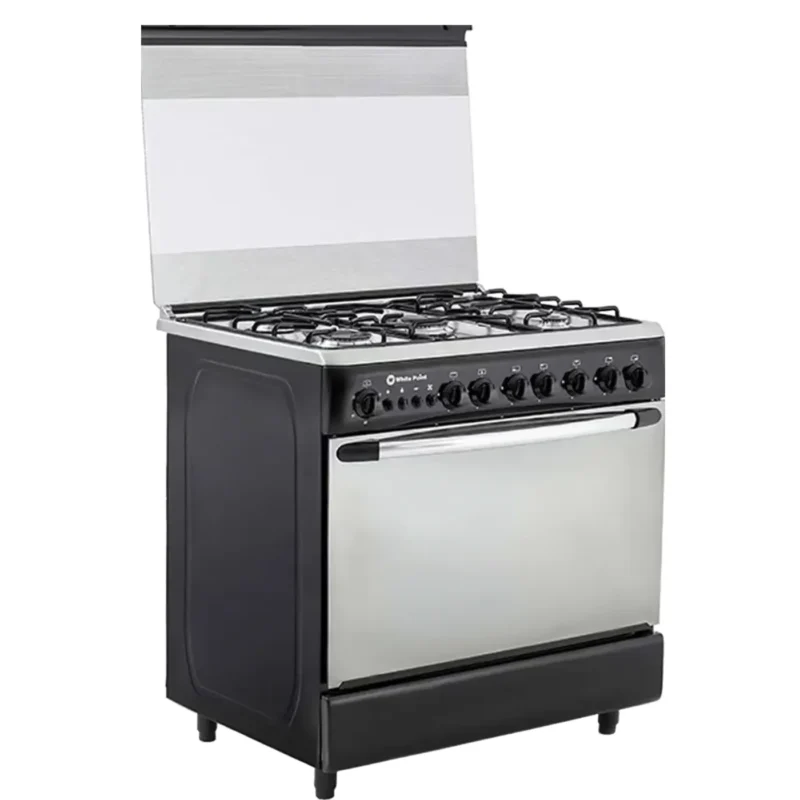 white-point-gas-cooker-modern-black-design-5-burners-wpgc9060ba-stainless-steel-surface-self-igniting-angle2
