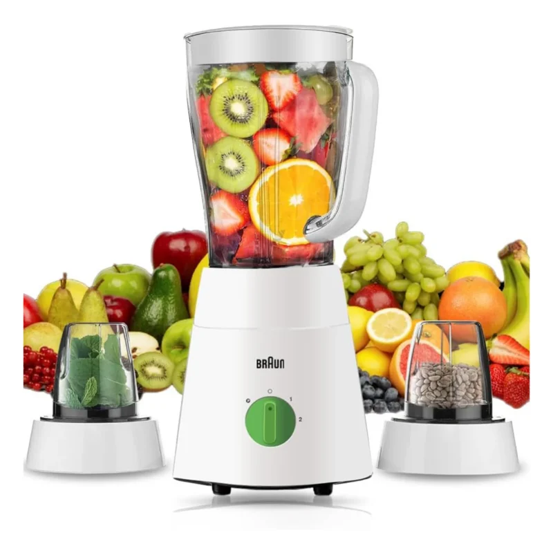 ⁦خلاط براون 1.5 لتر أبيض (JB0123WH) – 500 وات⁩ - الصورة ⁦2⁩