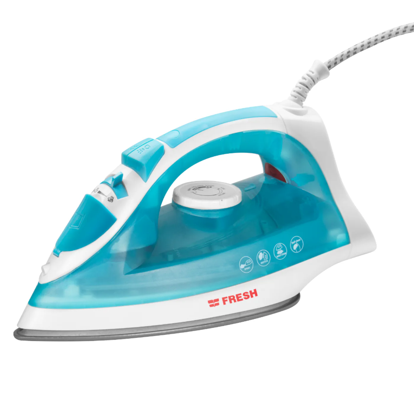 fresh_steam_iron_2200w_2023-angle1 مكواة بخار فريش 2200 وات (موديل 2023) - الصورة 1