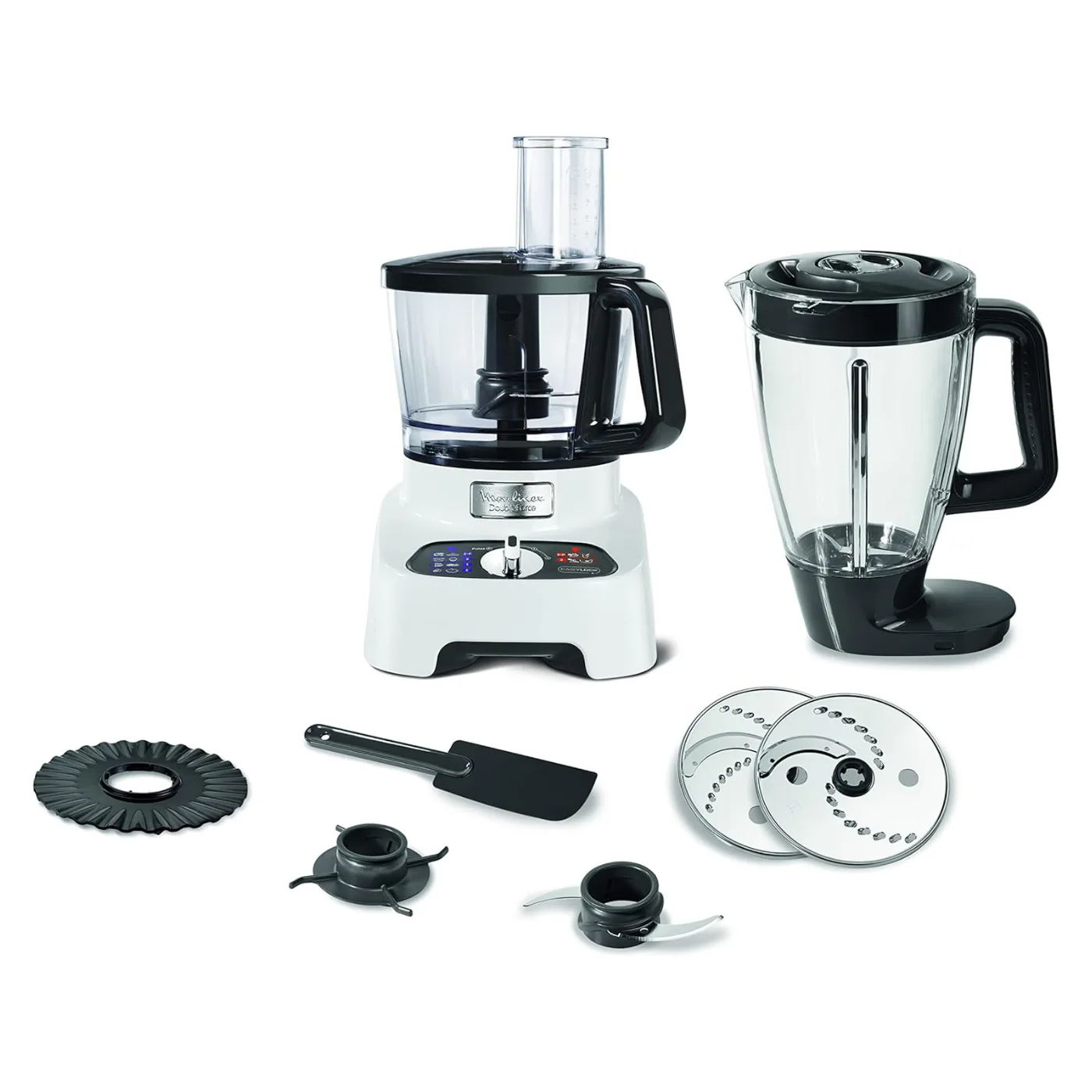 moulinex-double-force-food-processor-1000w-model-fp823125-angle1 محضرة طعام مولينكس دبل فورس 1000 وات (FP823125) - الصورة 1