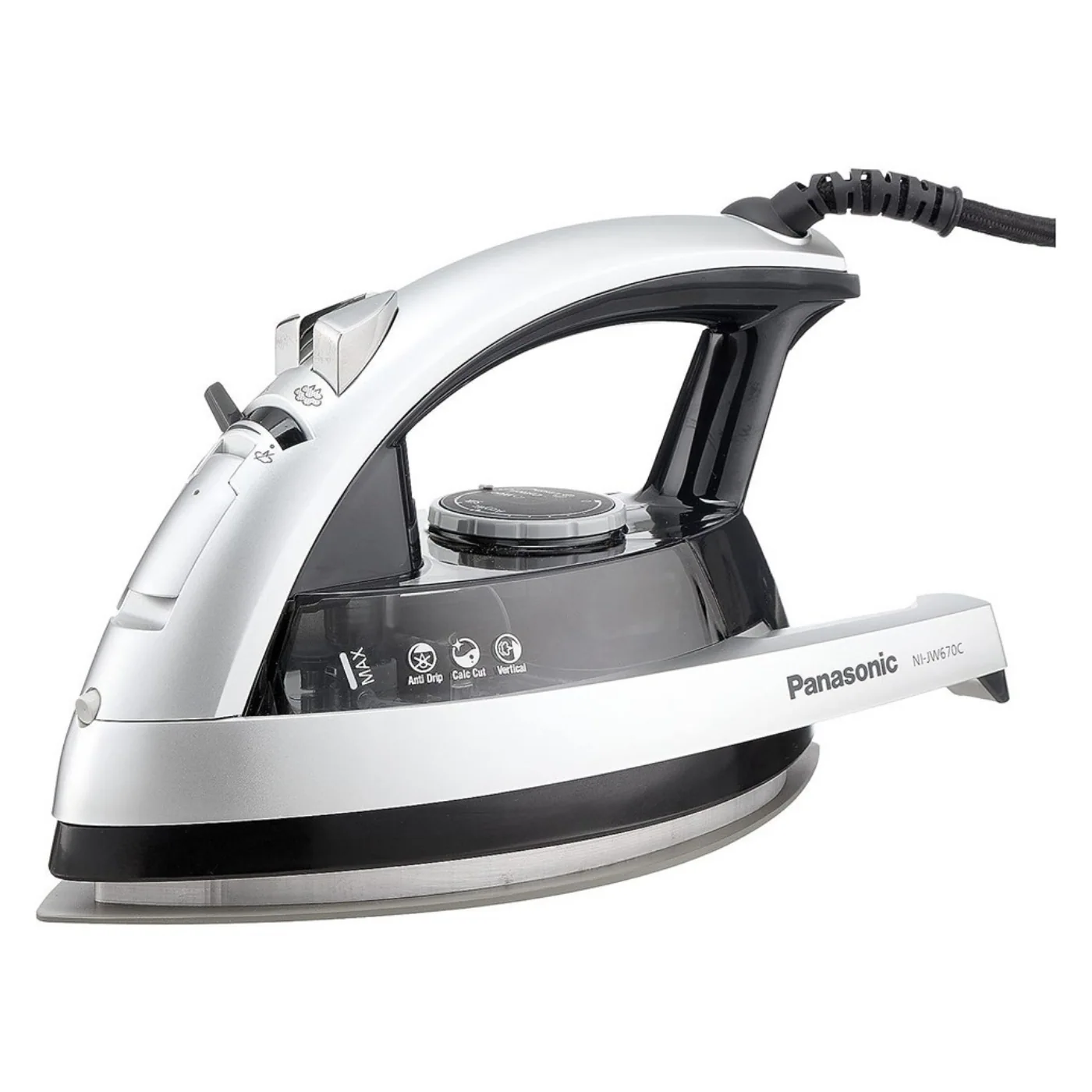 panasonic_steam_iron_2200w_ni_jw670c-angle1 مكواة بخار باناسونيك 2200 وات (NI-JW670C) - الصورة 1