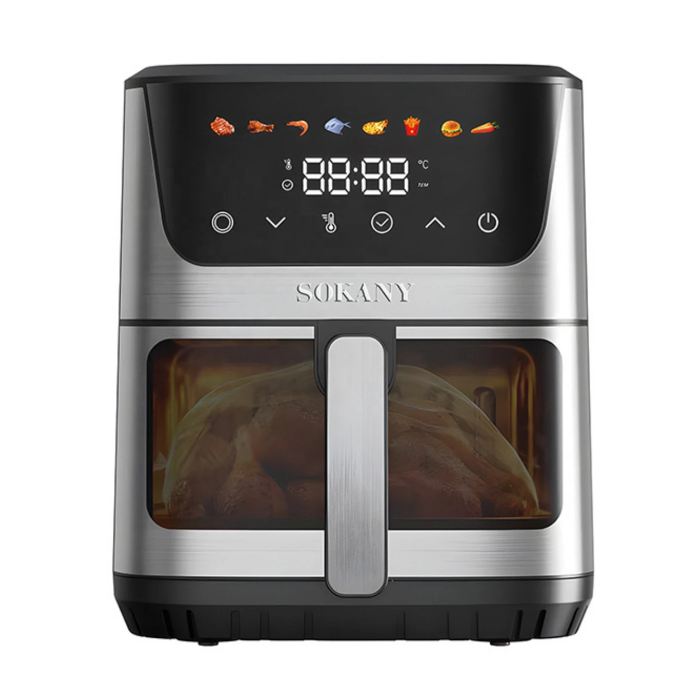 اير فراير سوكاني 8.5 لتر أسود × فضي (SK-10107) – 2000 واط