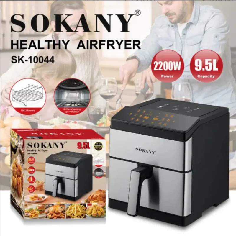 ⁦اير فراير سوكاني 9.5 لتر أسود (SK-10044) – 2200 واط⁩ - الصورة ⁦2⁩