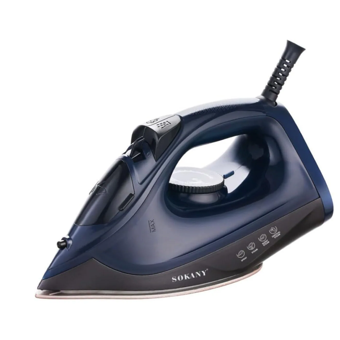 sokany_steam_iron_1600w_sk_11041-angle1 مكواة بخار سوكاني 1600 وات (SK-11041) - الصورة 1