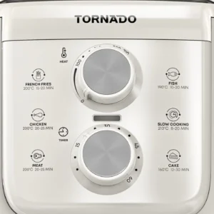 ⁦اير فراير تورنيدو 4 لتر كريمي × سيلفر (THF-1554M-XL-CS) – 1550 واط⁩ - الصورة ⁦5⁩