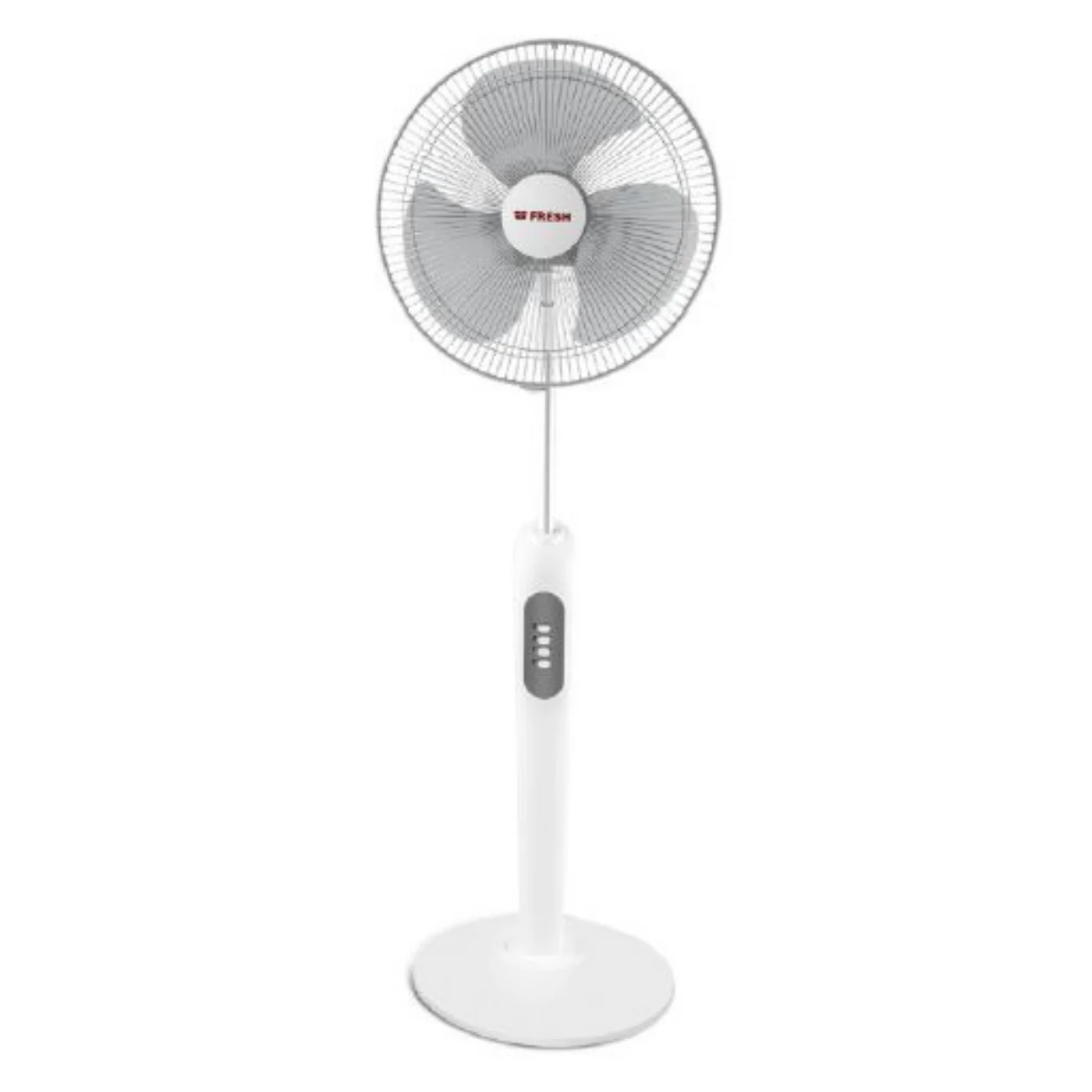 fresh-16-inch-stand-fan-white-piano-top-angle1 مروحة ستاند فريش 16 بوصة – توب بيانو أبيض - الصورة 1