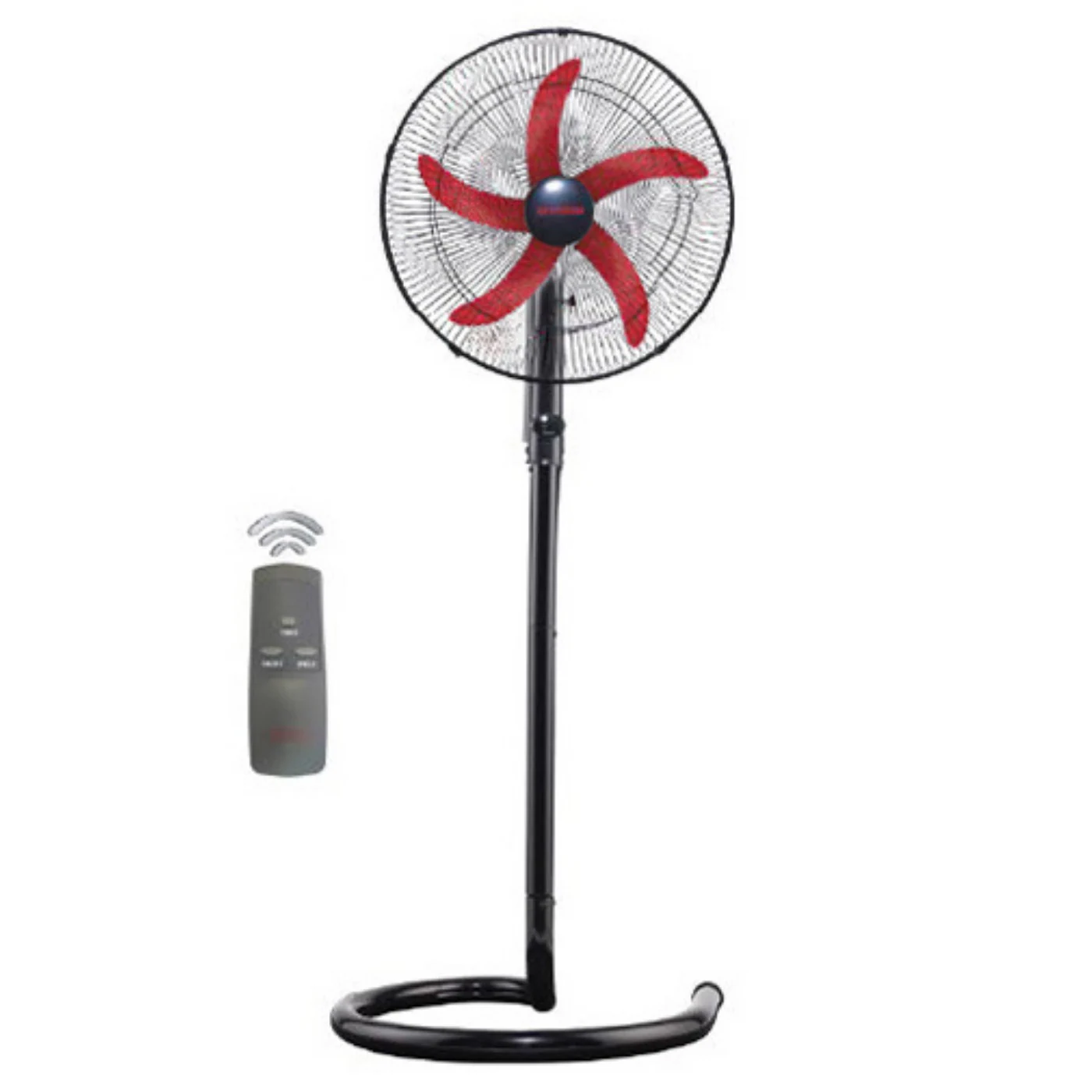 fresh-18-inch-stand-fan-turbo-ghost-blackred-remote-angle1 مروحة ستاند فريش 18 بوصة – شبح تربو أسود/أحمر ريموت - الصورة 1
