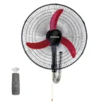 مروحة حائط فريش 20 بوصة – شبح أسود/أحمر ريموت