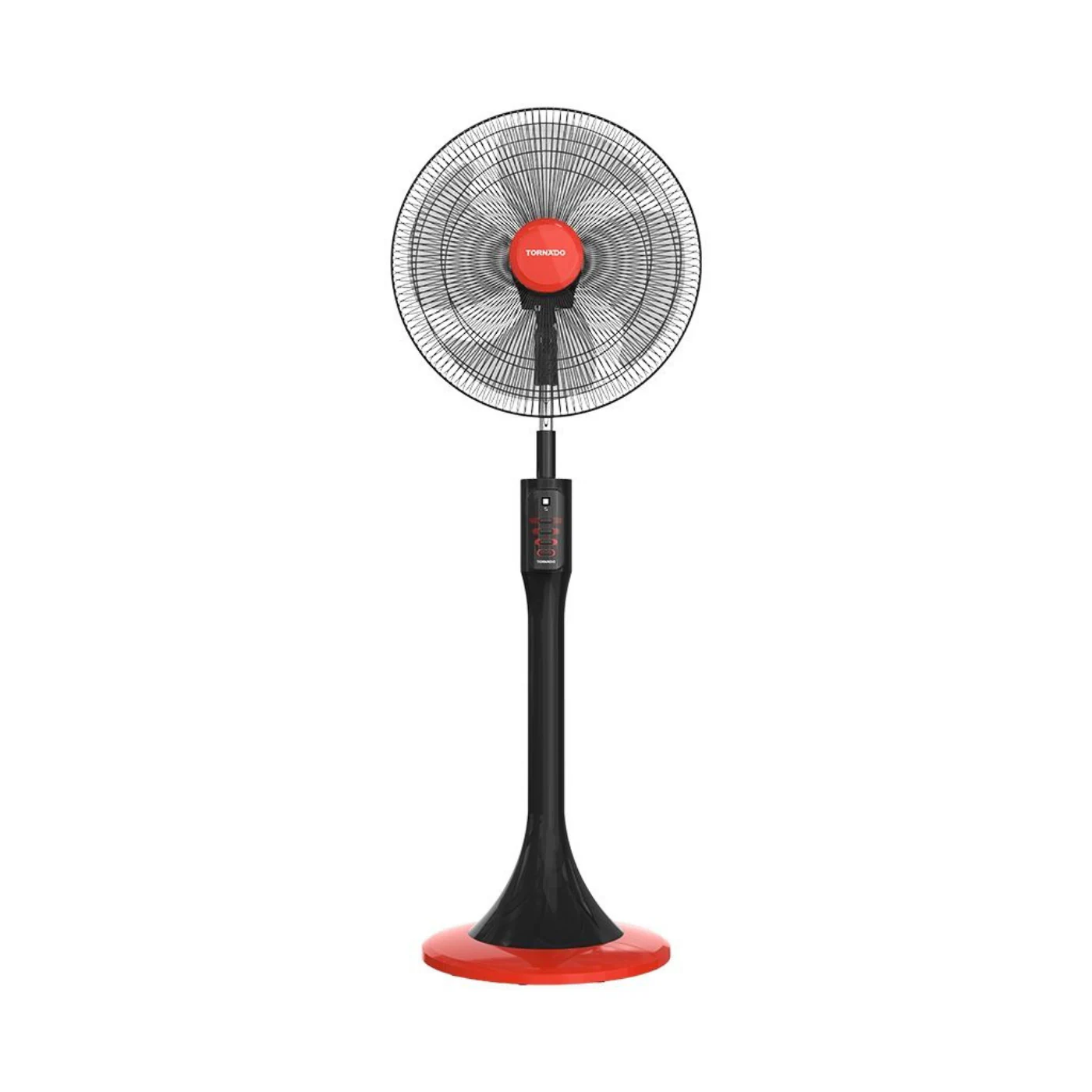 tornado-18-inch-stand-fan-tsf-18mb-black-x-red-angle1 مروحة ستاند تورنيدو 18 بوصة – TSF-18MB أسود × أحمر - الصورة 1