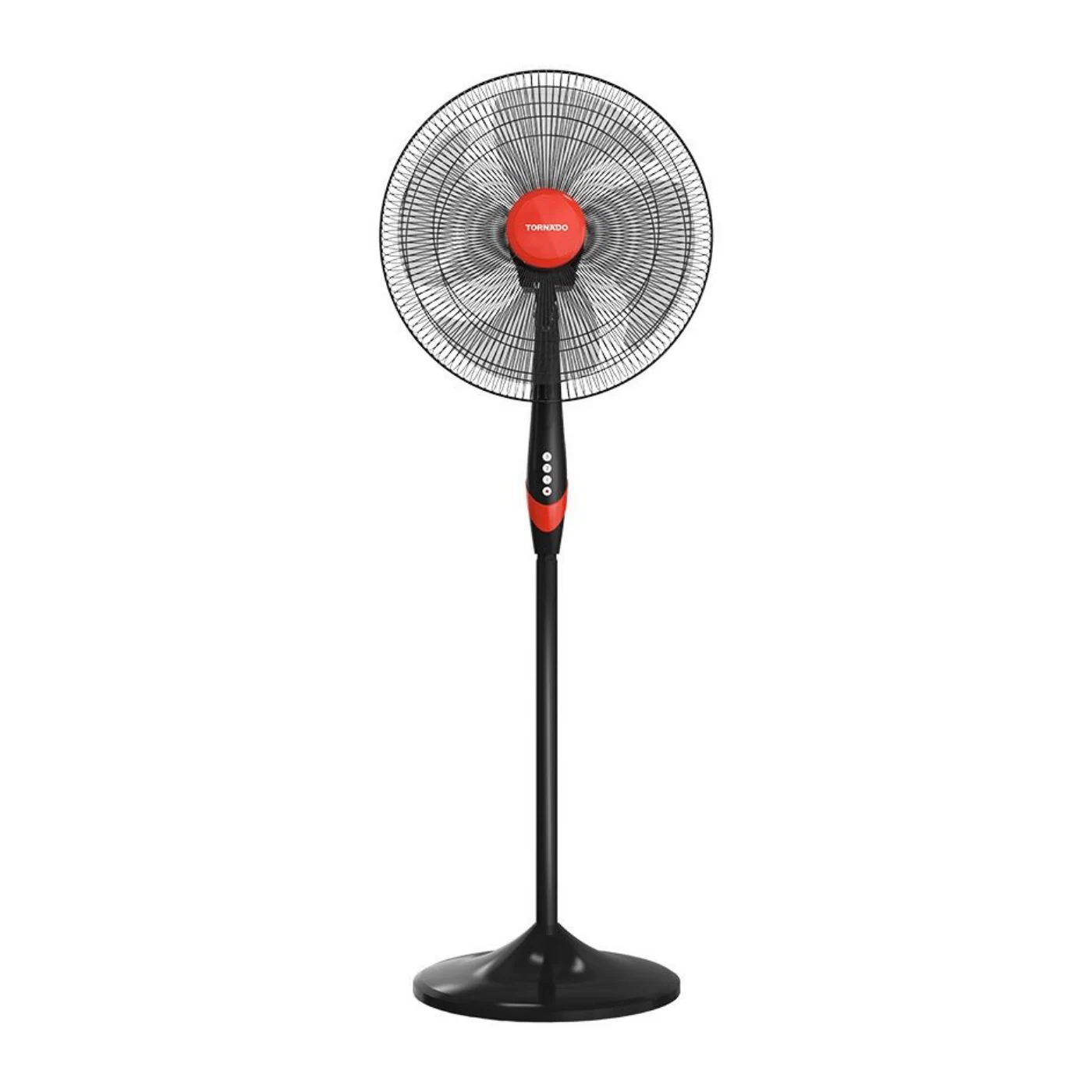 tornado-18-inch-stand-fan-tsf-18xw-black-x-red-angle1 مروحة ستاند تورنيدو 18 بوصة – TSF-18XW أسود × أحمر - الصورة 1