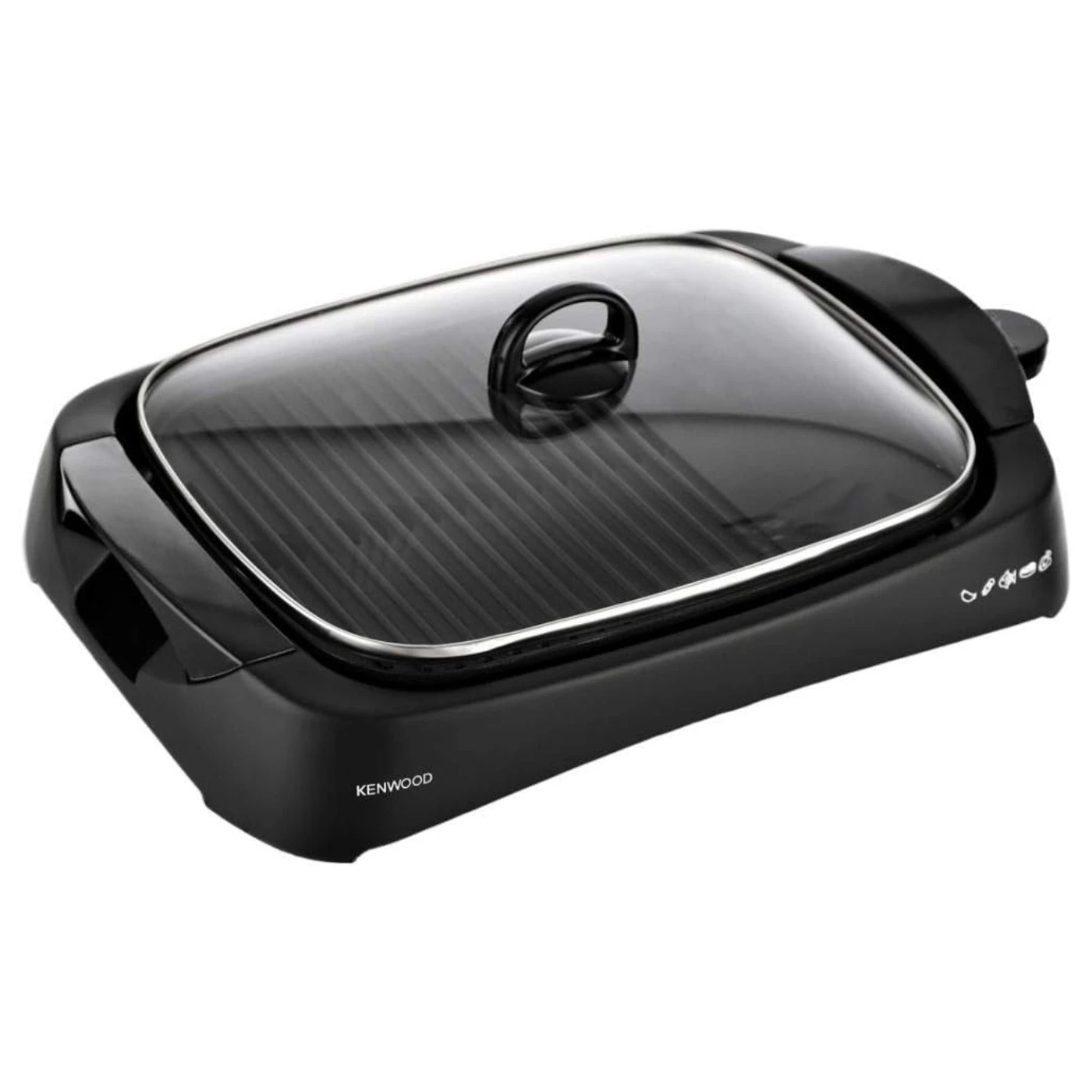 kenwood-health-grill-1700-watt-with-grease-drainage-system-model-hg230-black-angle1 شواية كينوود الصحية 1700 وات بنظام تصريف الدهون - موديل HG230 - أسود - الصورة 1
