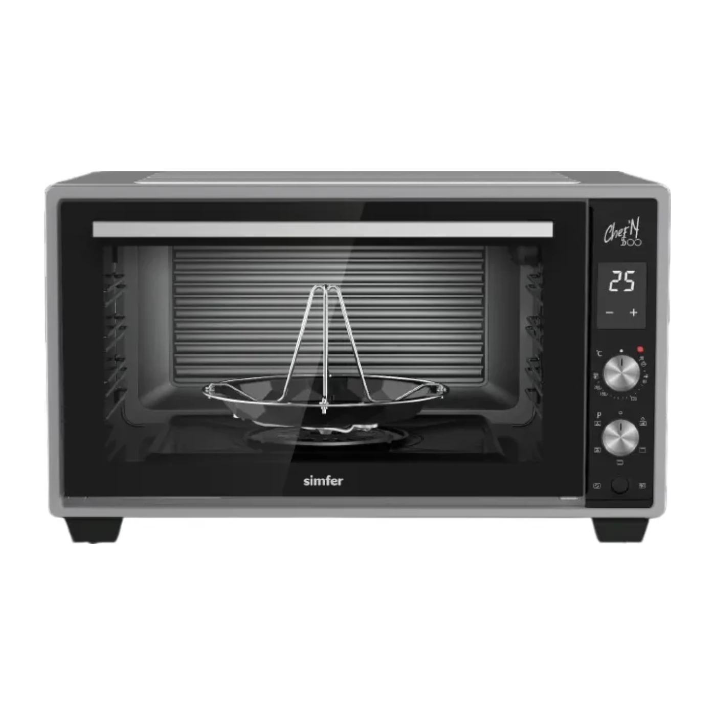 فرن سيمفر 50 لتر MD50BL-1 - أسود ملكي - تايمر ديجيتال - 2800 وات