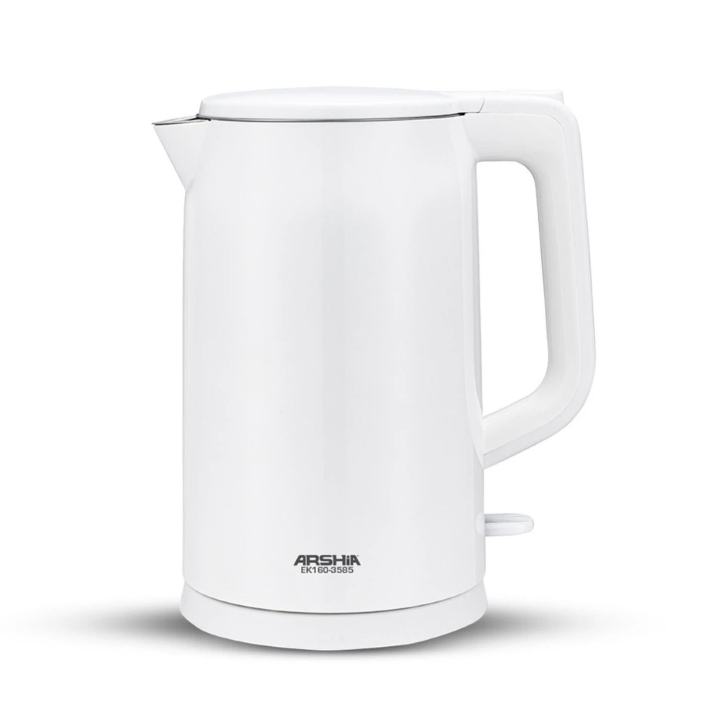 غلاية أرشيا مزدوجة الجدار 1.7 لتر – أمان وأناقة باللون الأبيض