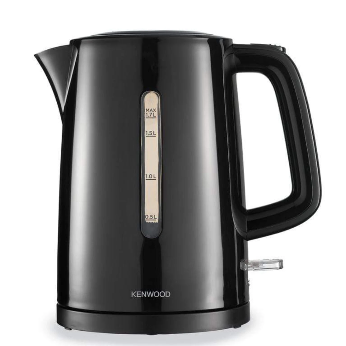 kenwood-black-plastic-kettle-17l-2200w-angle1 غلاية كينوود بلاستيك 1.7 لتر – سرعة وأمان في كل غليان - الصورة 1