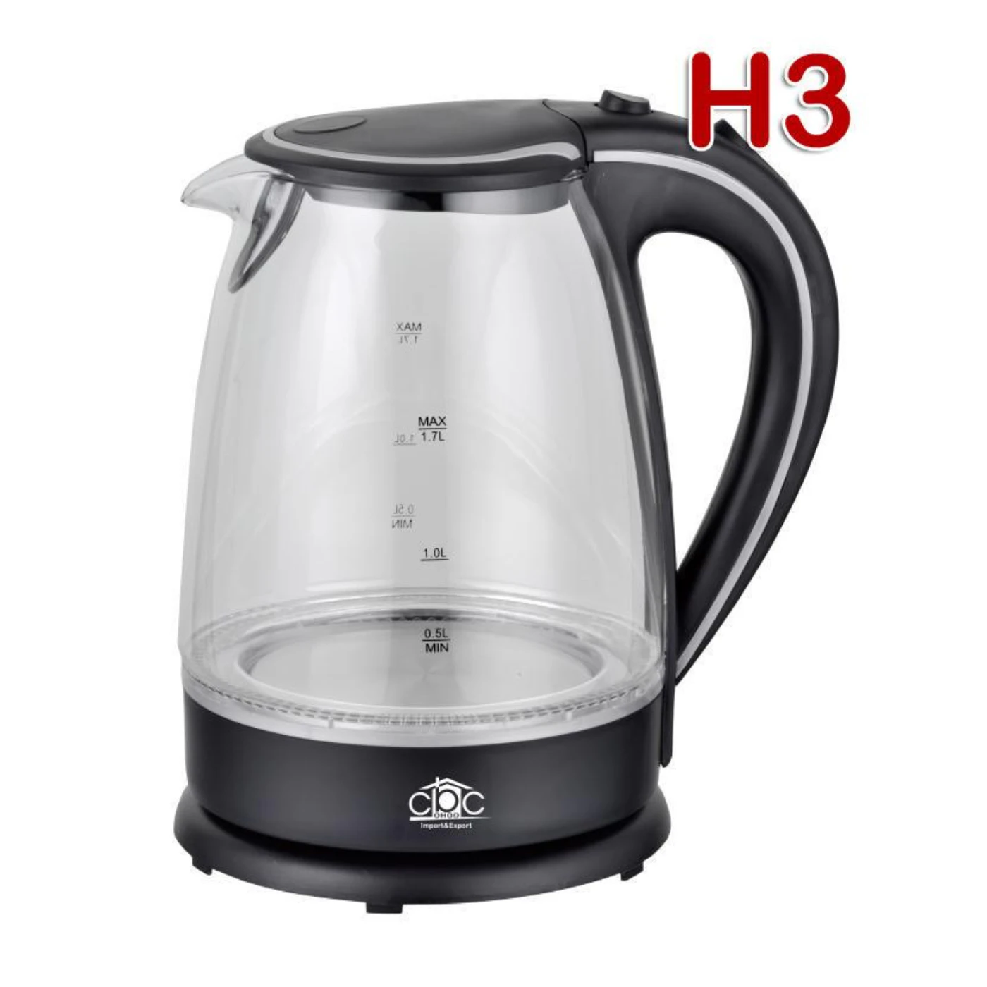 غلاية زجاجية أنيقة 1.7 لتر من مازاجاتو – سرعة وأمان في كل غليان