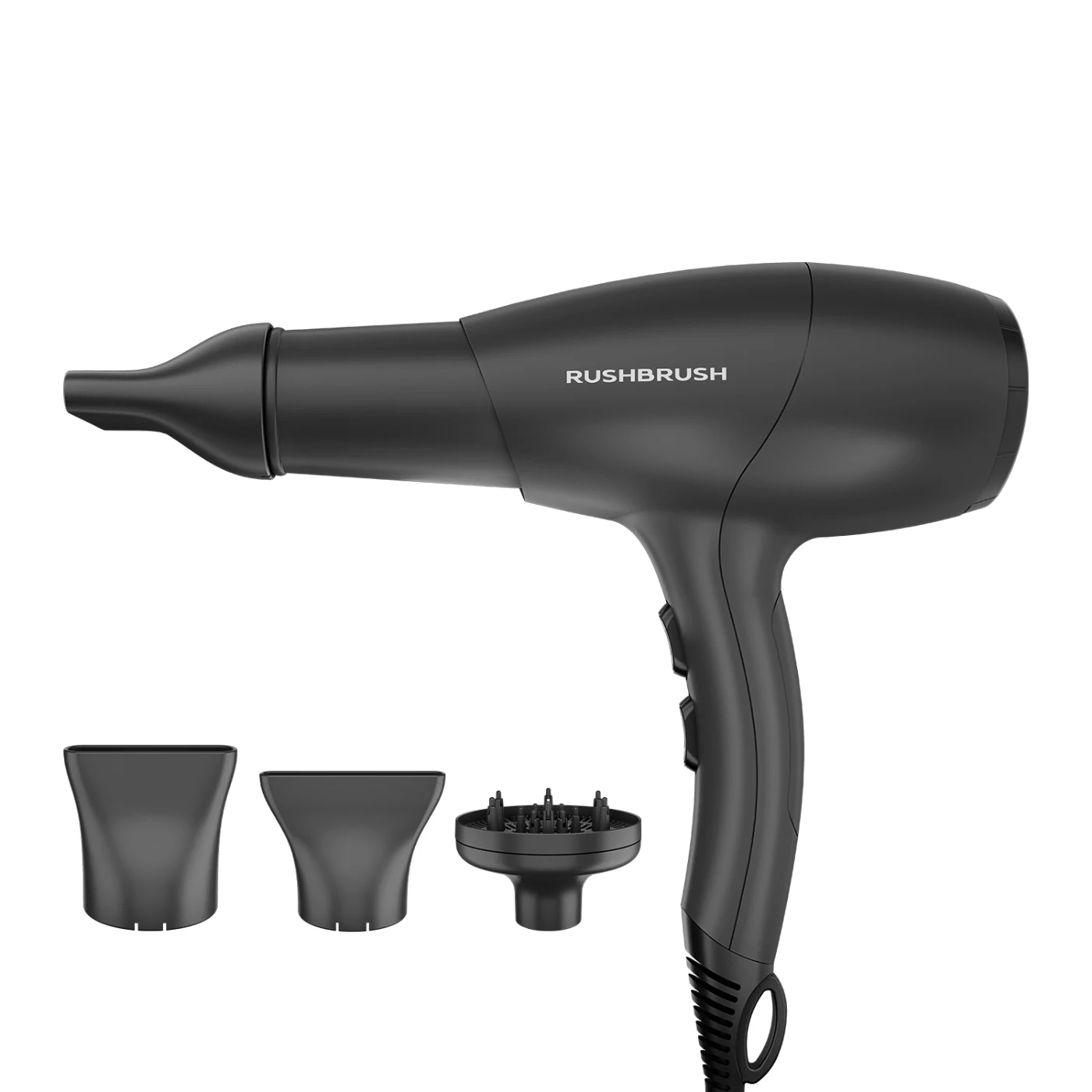 سيشوار راش براش D3 Ultra خفيف الوزن - 2400 وات (أسود)