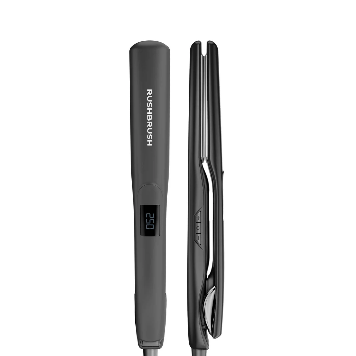 rush-brush-x2-max-titanium-hair-straightener-black-angle1 بيبي ليس تيتانيوم راش براش X2 Max لدرجة 250 (أسود) - الصورة 1