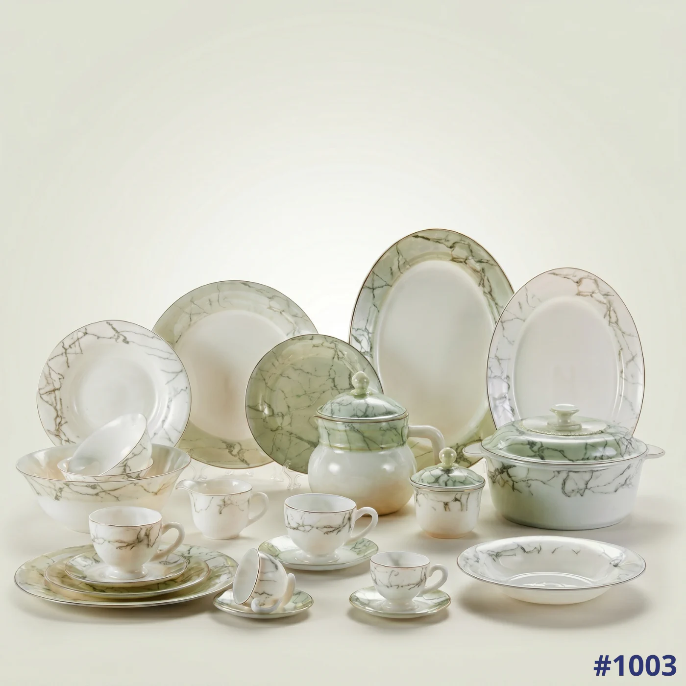طقم اركوبال مدور تايلاندي 58 قطعة (1003)