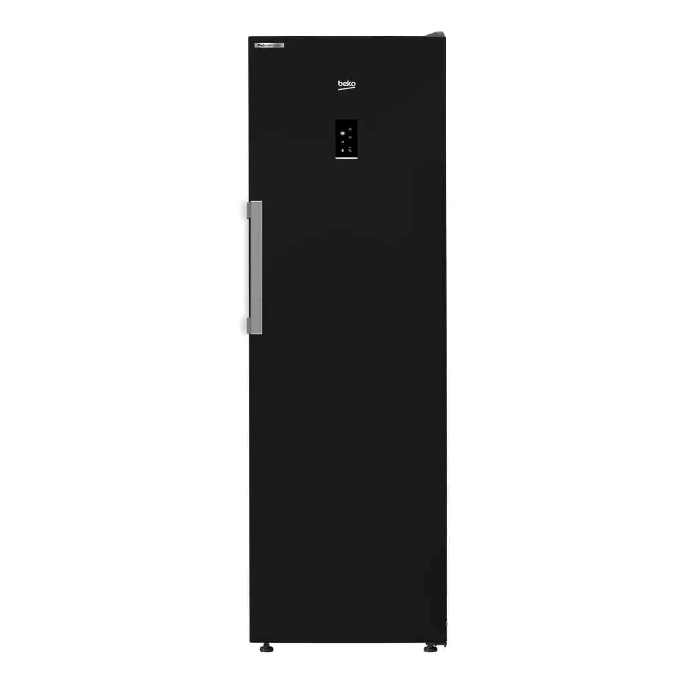 beko-no-frost-upright-deep-freezer-286-liters-5-drawers-black-rfne313e13stiegb-angle1 ديب فريزر رأسي بيكو نوفروست، 286 لتر، 5 درج، أسود - RFNE313E13STIEGB - الصورة 1