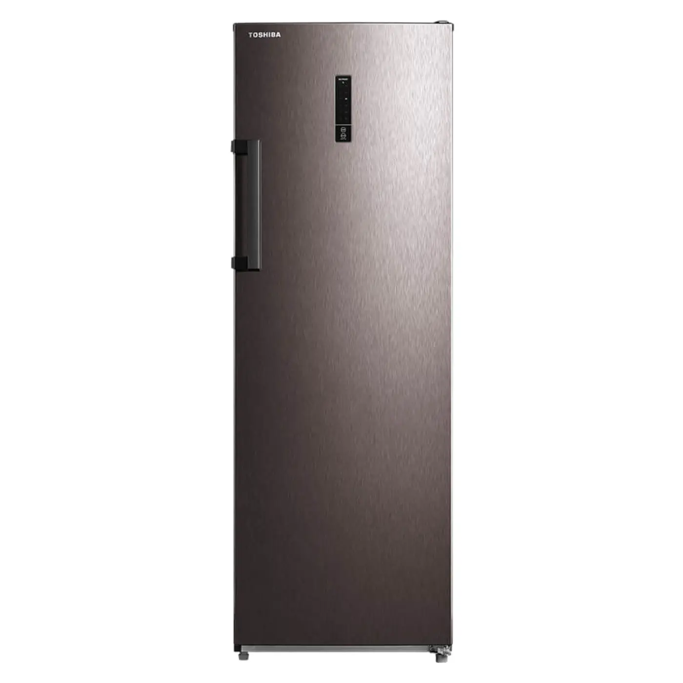 toshiba-no-frost-deep-freezer-7-drawers-238-liters-satin-gray-gr-ru312we-dmn-angle1 ديب فريزر توشيبا نوفروست، 7 درج، 238 لتر، رمادي ساتان - GR-RU312WE-DMN - الصورة 1